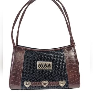 Texas Bags & Handbags Leather Purse Handbag Satchel Two Tone brown